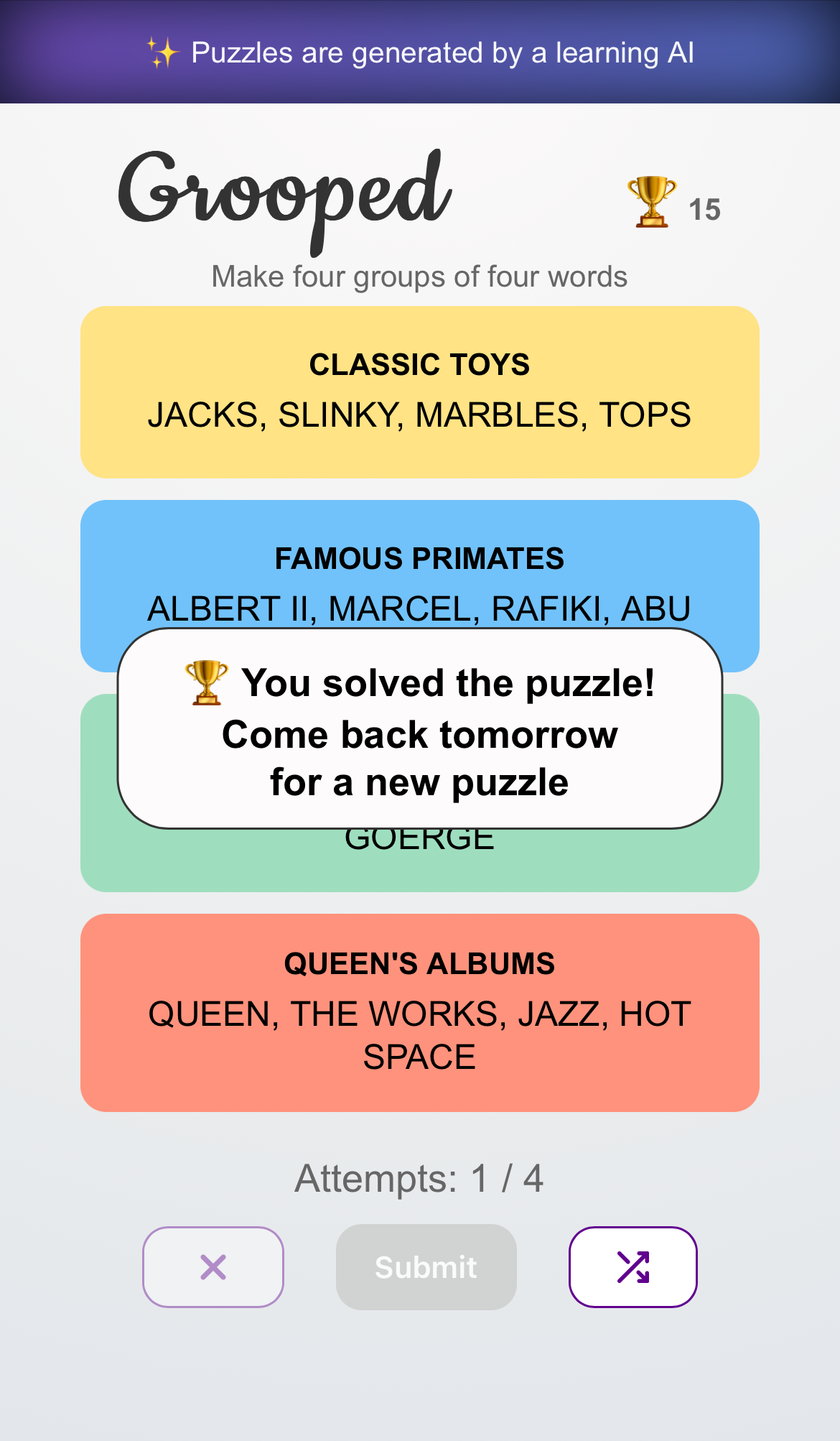 Puzzle complete